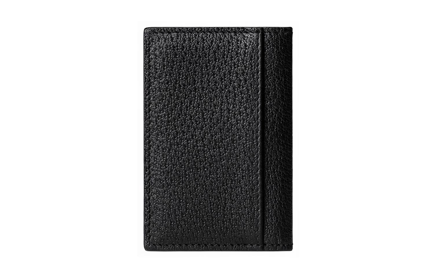 GUCCI Кардхолдер Marmont из коровьей кожи для мужчин, черный — фото 2