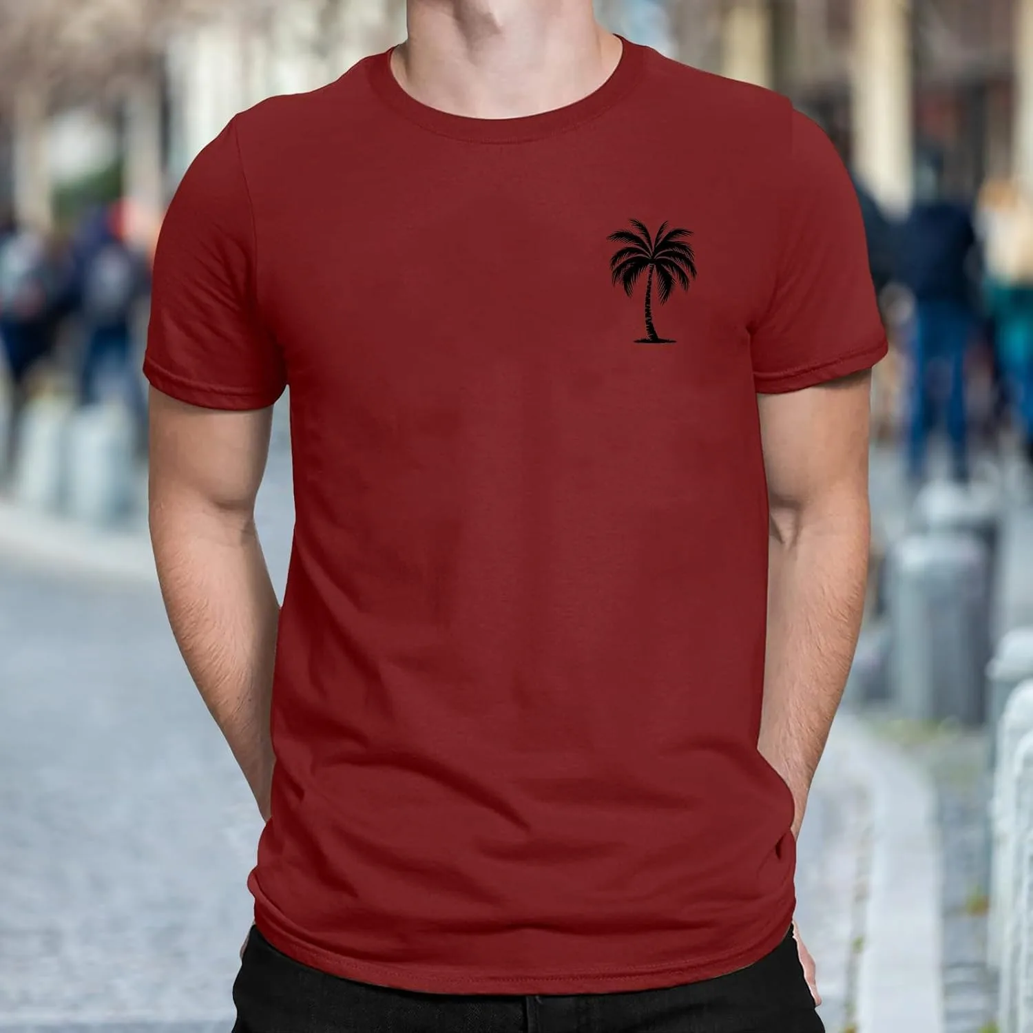 Мужская майка Muscle T-Shirt летняя хлопковая с коротким рукавом Stretch Dry Fit Moisture Wicking для тренировок — фото 2
