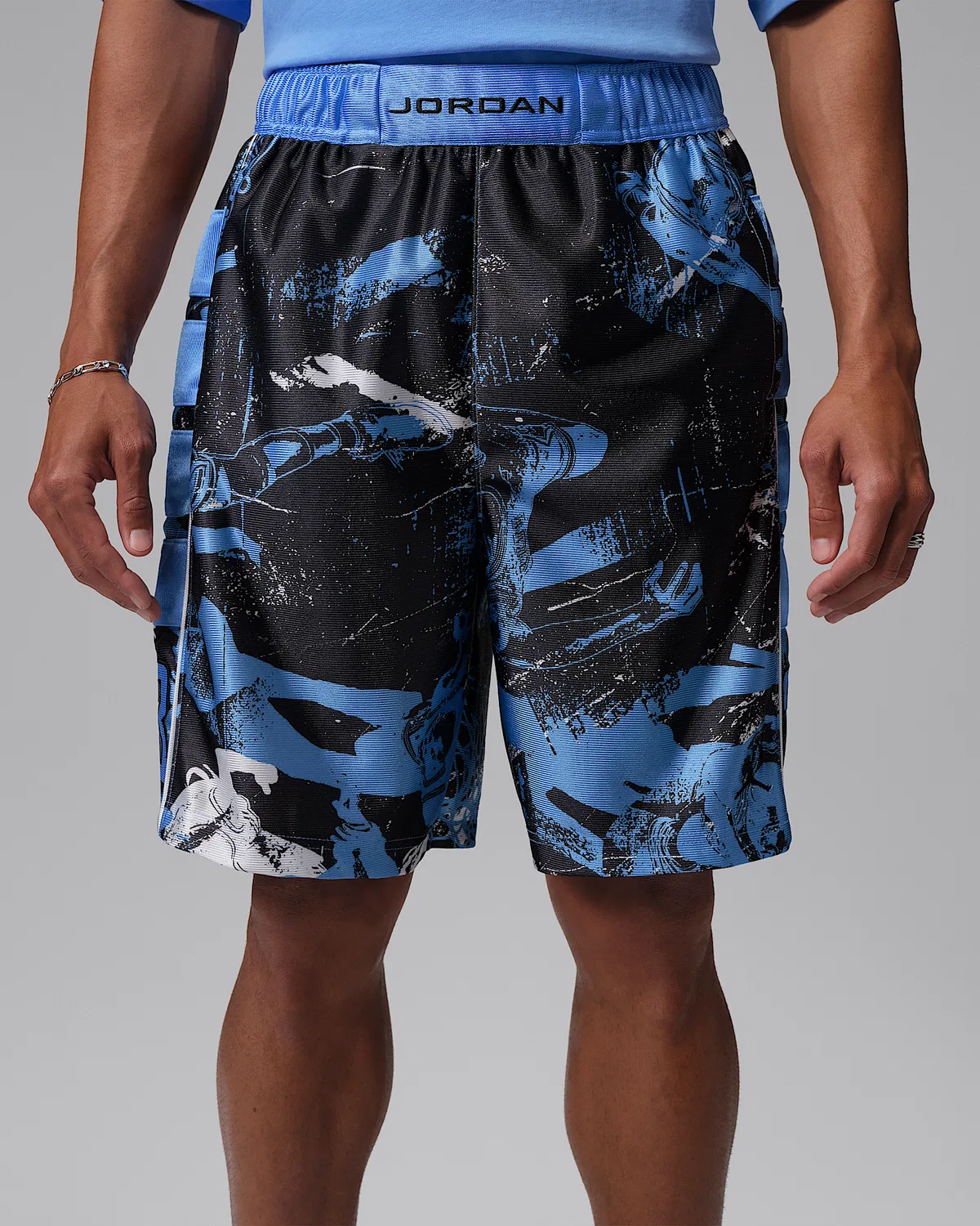 Мужские шорты Jordan Brooklyn Cat Scratch, University Blue/Black/White — фото 2