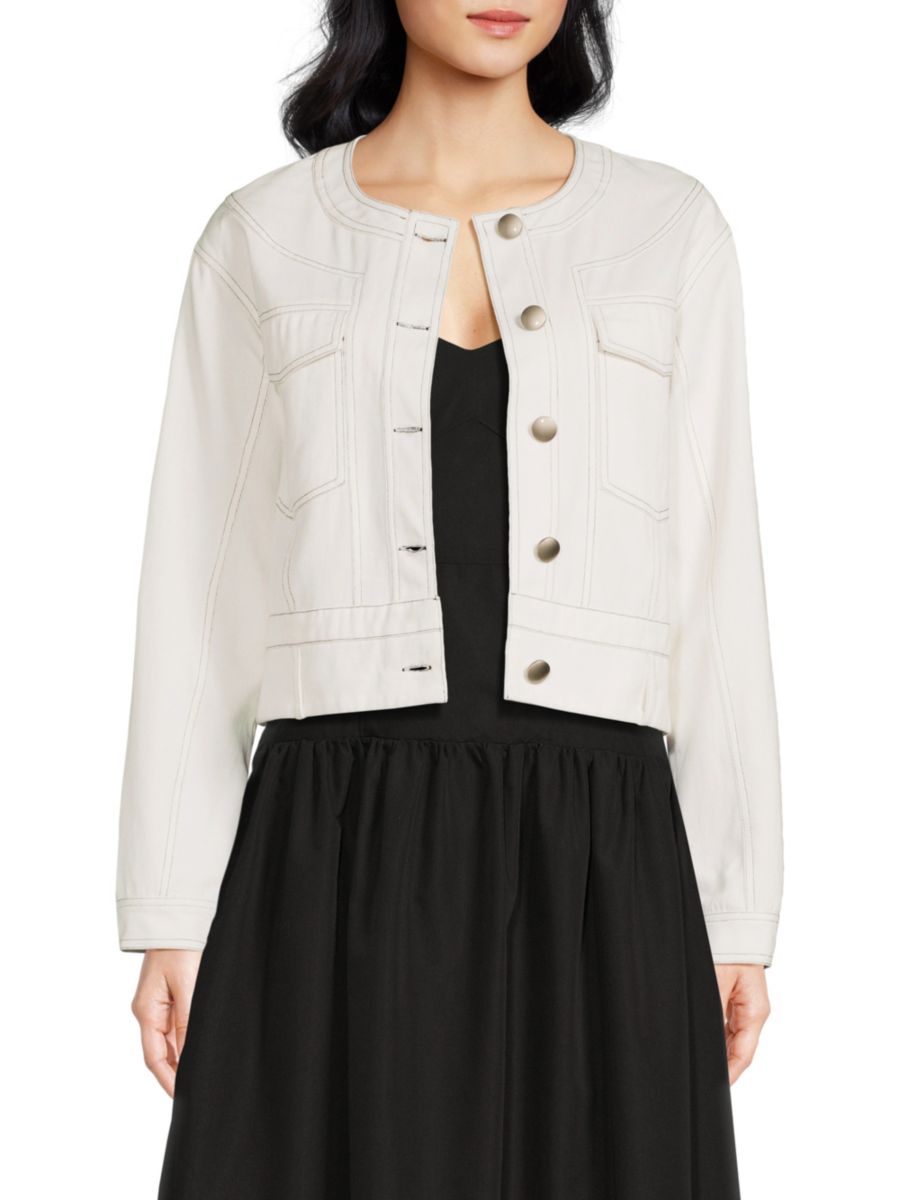 

Укороченная куртка Ari Barn Area Stars, белый