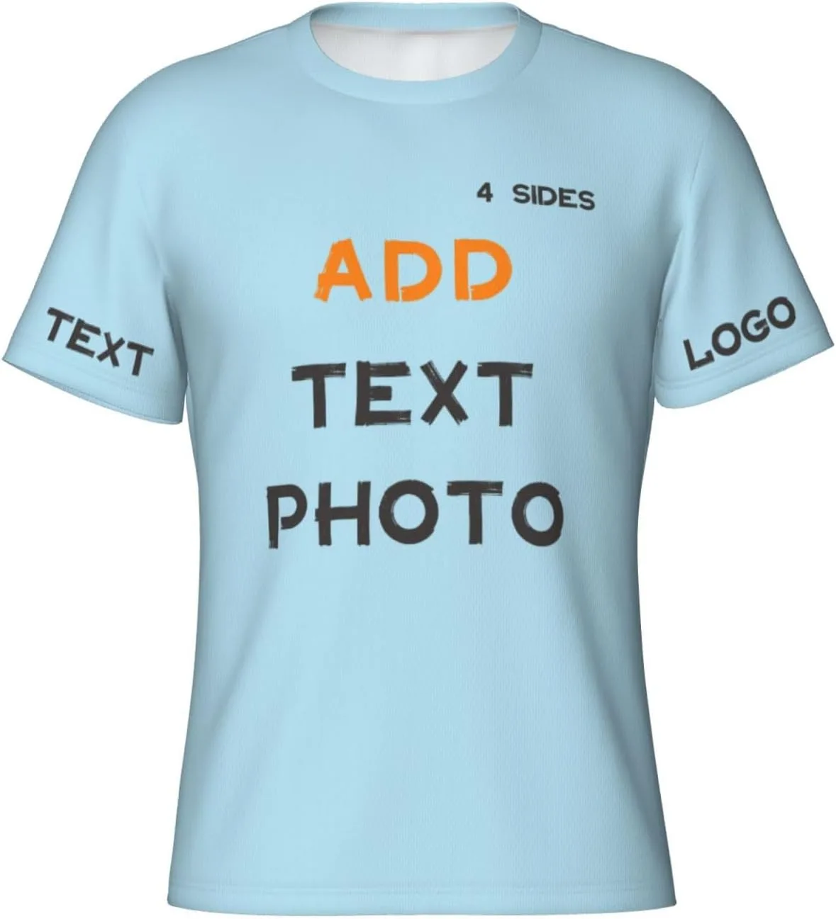 

Футболка Custom с принтом на 4 сторонах