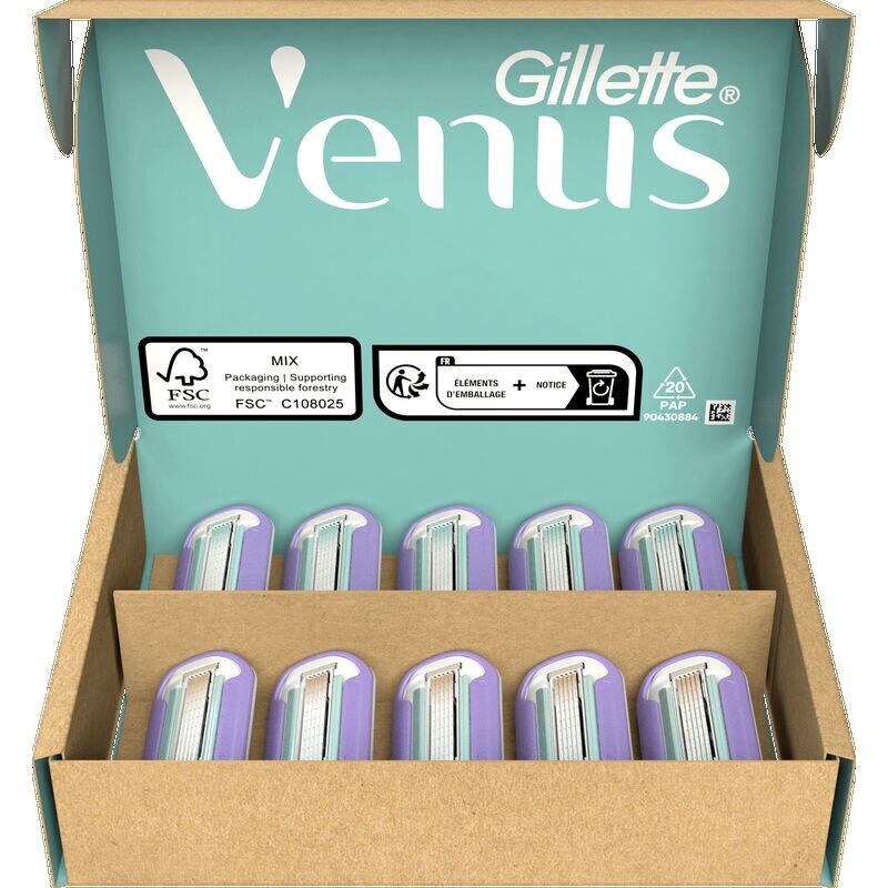 

Лезвия для бритвы Deluxe Smooth Swirl Gillette Venus, 10 шт.