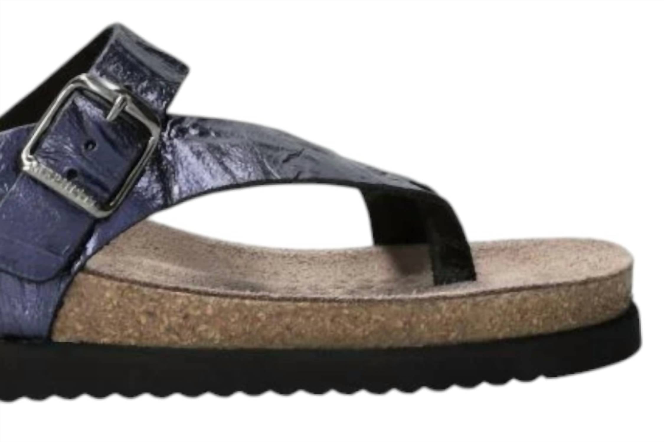 Women's Classic Helen Sandal In Blue MEPHISTO — фото 2