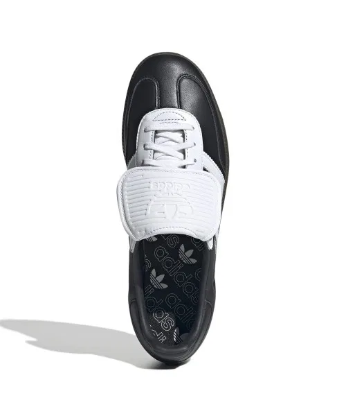 Мужские/женские кроссовки из кожи adidas Originals SAMBA LT чёрные — фото 2
