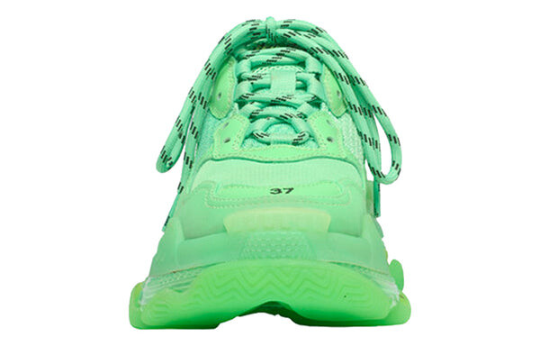 Кроссовки triple s clear sole trainer 'neon green' Balenciaga, зеленый — фото 4