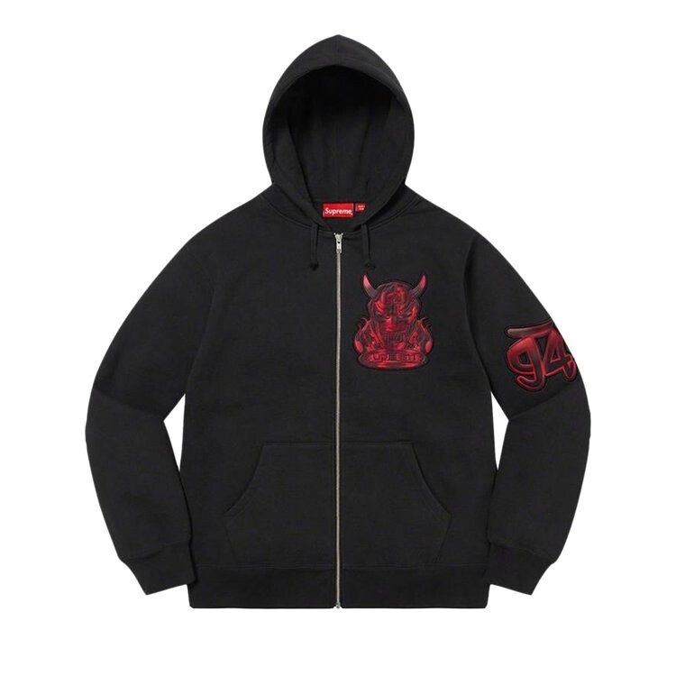 

Толстовка Supreme Demon Zip Up Hooded Sweatshirt, черный