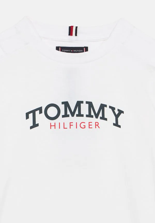 Футболка с адаптивным логотипом, круглый вырез, принт. Tommy Hilfiger, White — фото 3