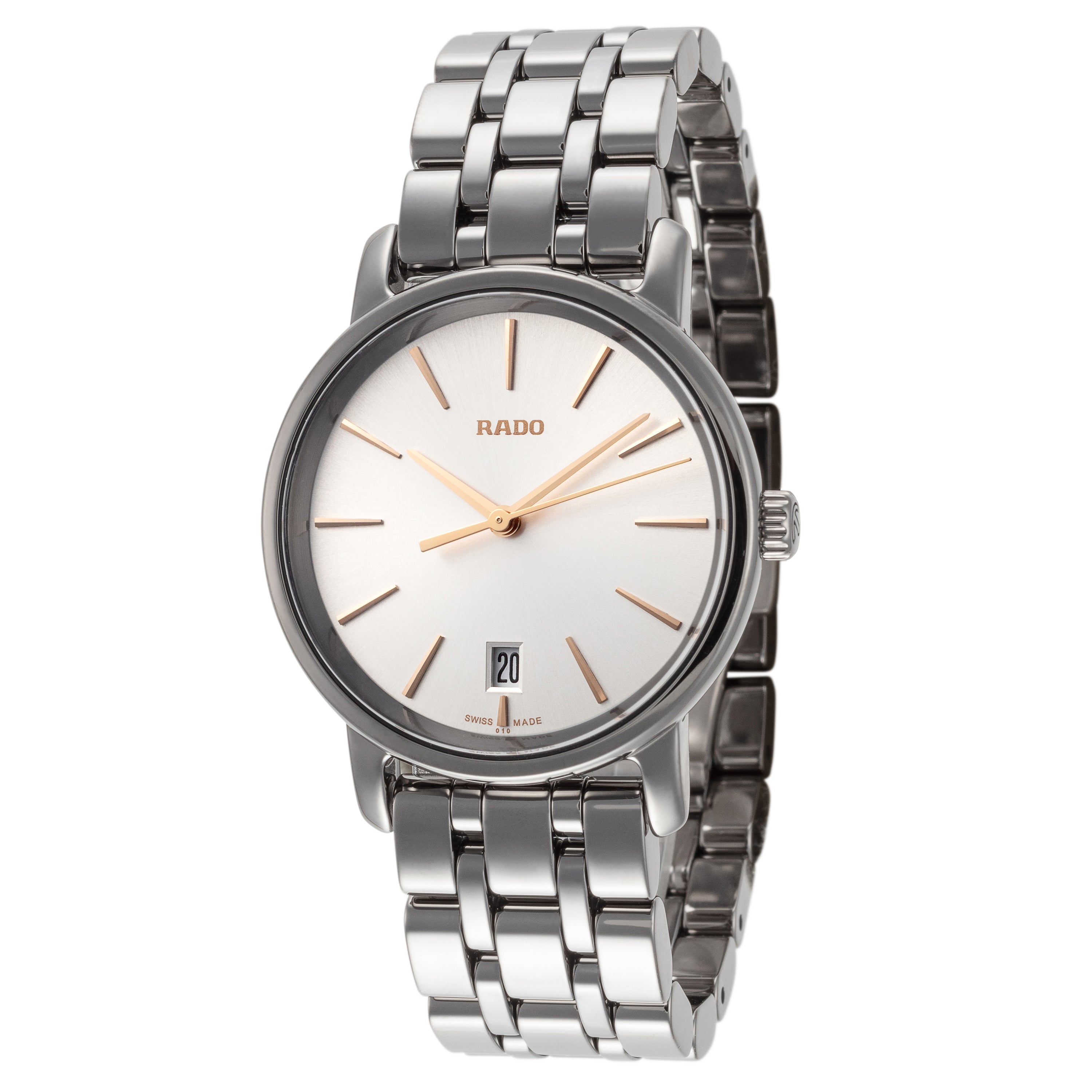 

Женские кварцевые часы Rado R14064107 DiaMaster 33 мм, черный