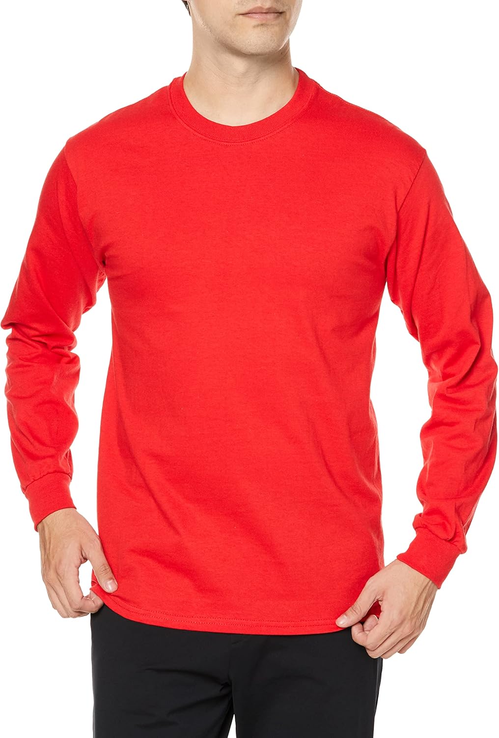 

Футболка с длинным рукавом из ультрахлопка плотностью 6,0 унций, 2400 Gildan, красный