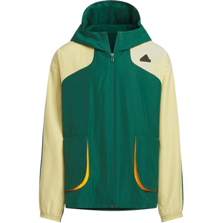 

Куртка-ветровка Adidas Kids, зеленый/бежевый