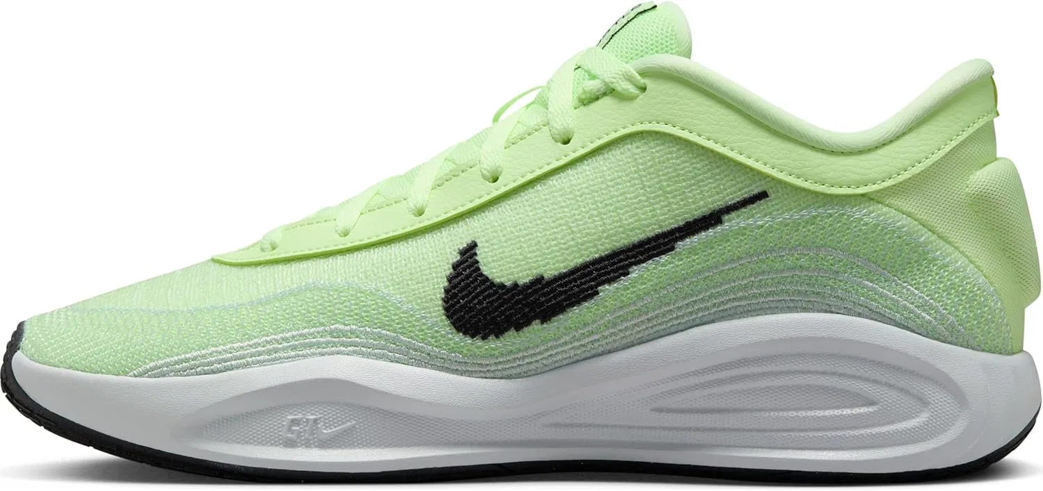 Мужские баскетбольные кроссовки Nike GT Hustle Academy, Barely Volt Black Pure Platinum