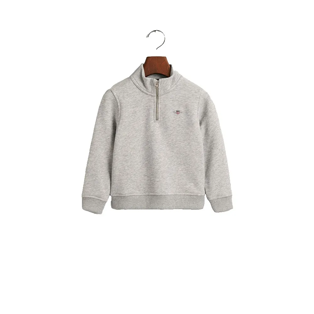 

Толстовка Gant 806795 half zip, серый