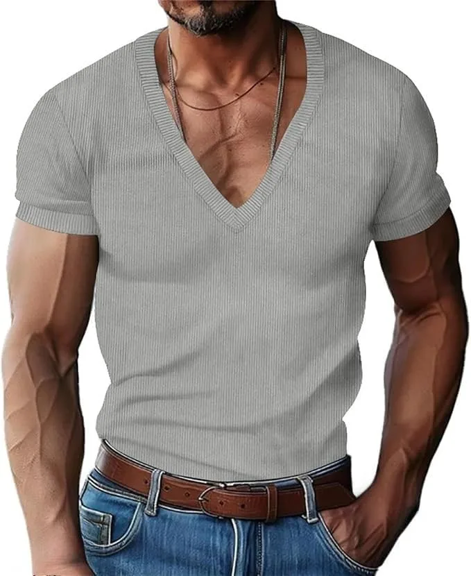 

Мужская футболка для тренировок Deep V Neck Stretch