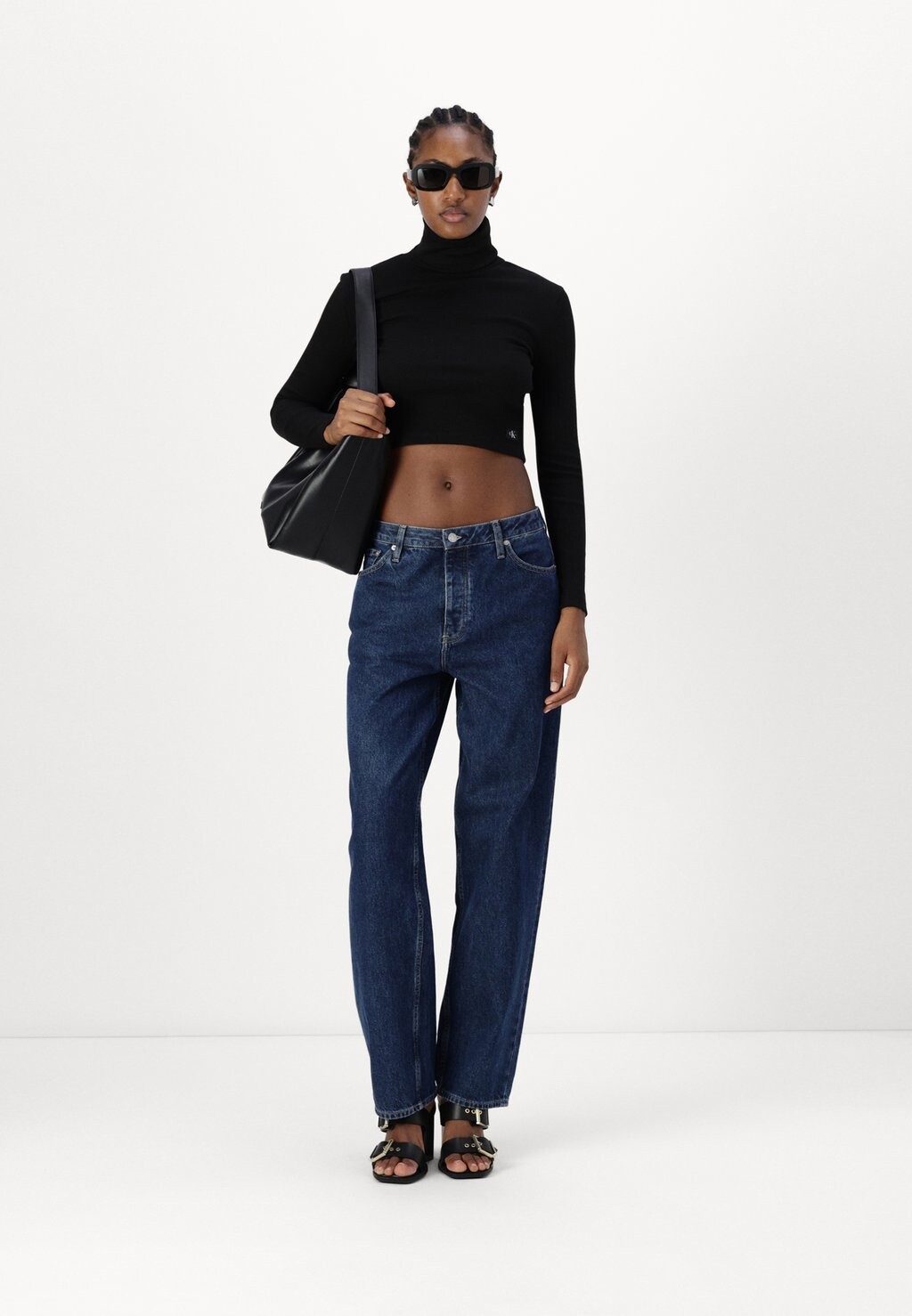 

Топ с длинными рукавами LABEL Calvin Klein, черный