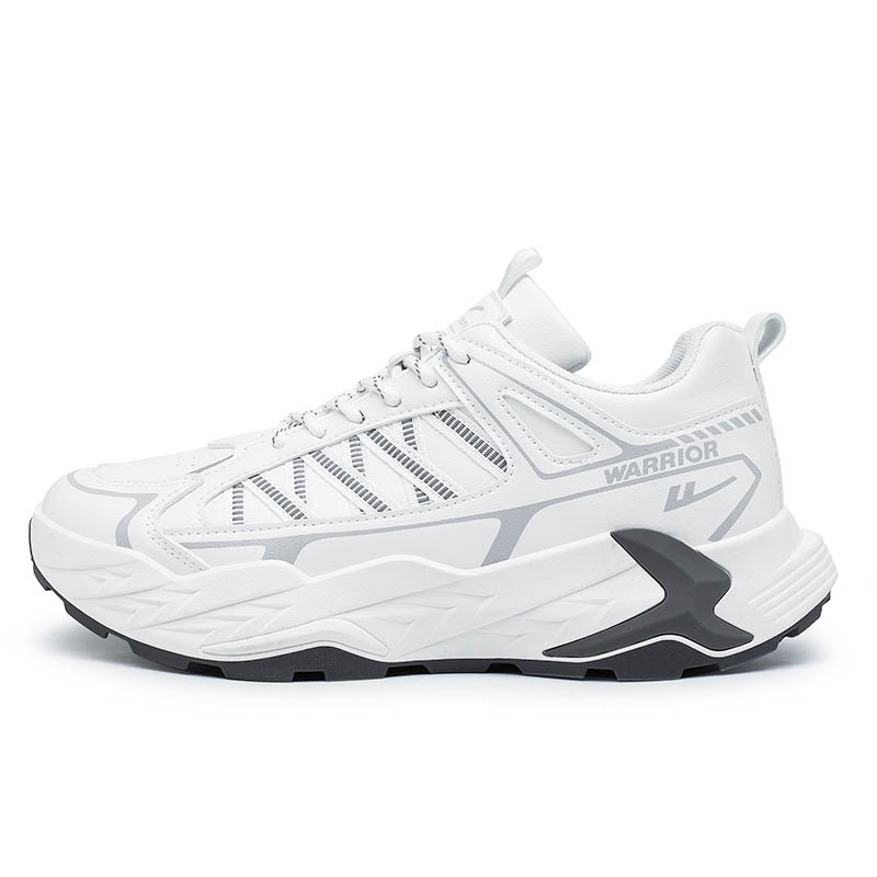 

Скользоустойчивые износостойкие дышащие влагоотводящие легкие увеличивающие рост низкие WARRIOR, белый