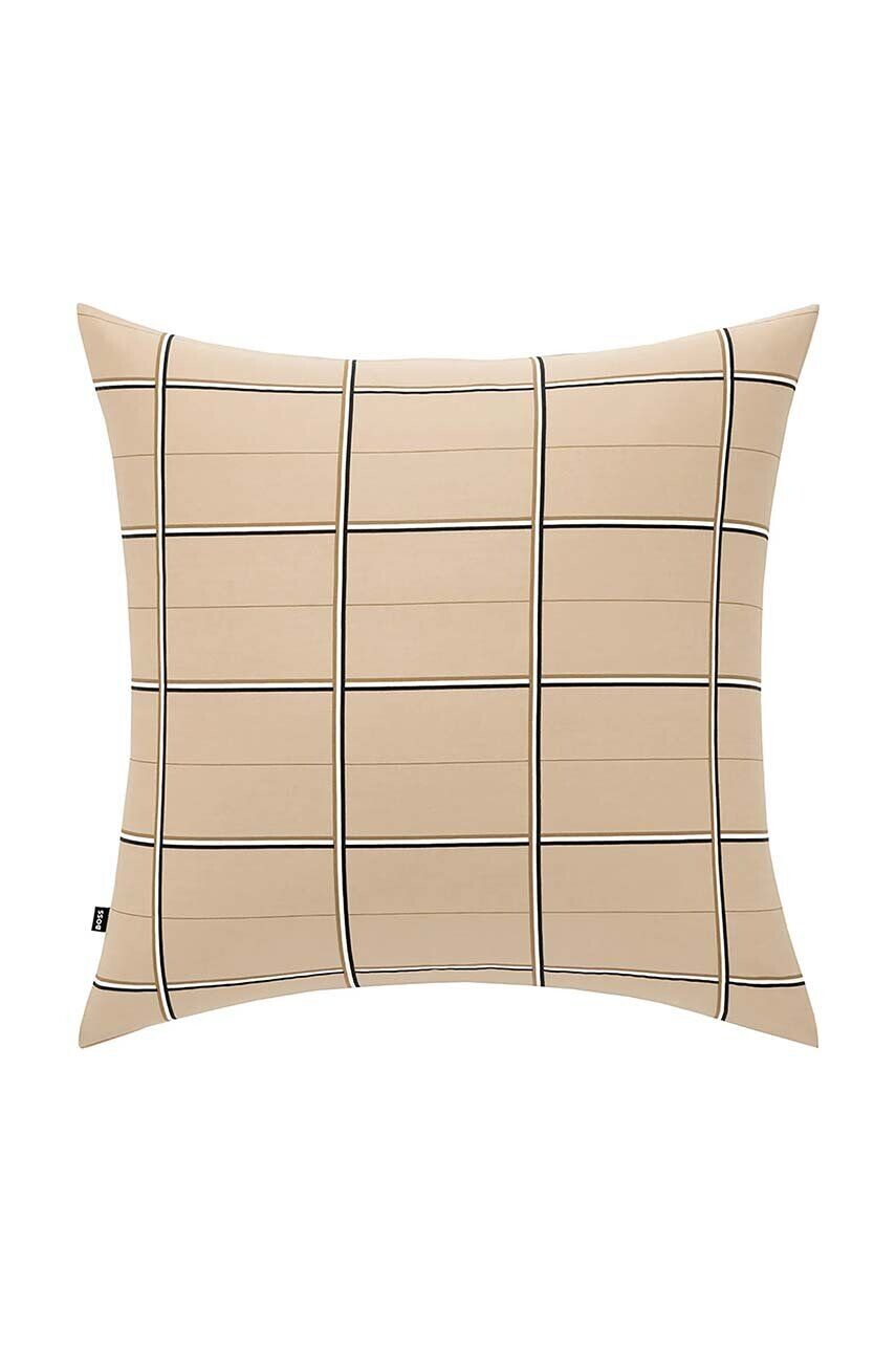 

Хлопковая наволочка BOSS BOSSCHEC Beige 65 x 65 см, бежевый