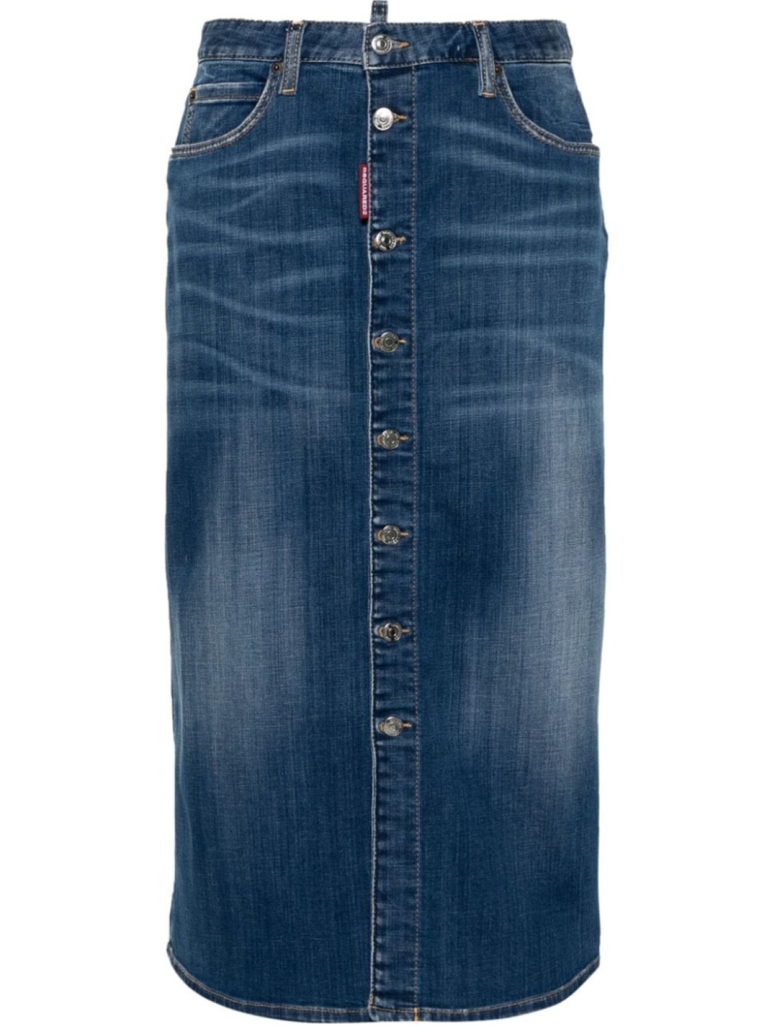 

Dsquared2 джинсовая юбка миди, черный