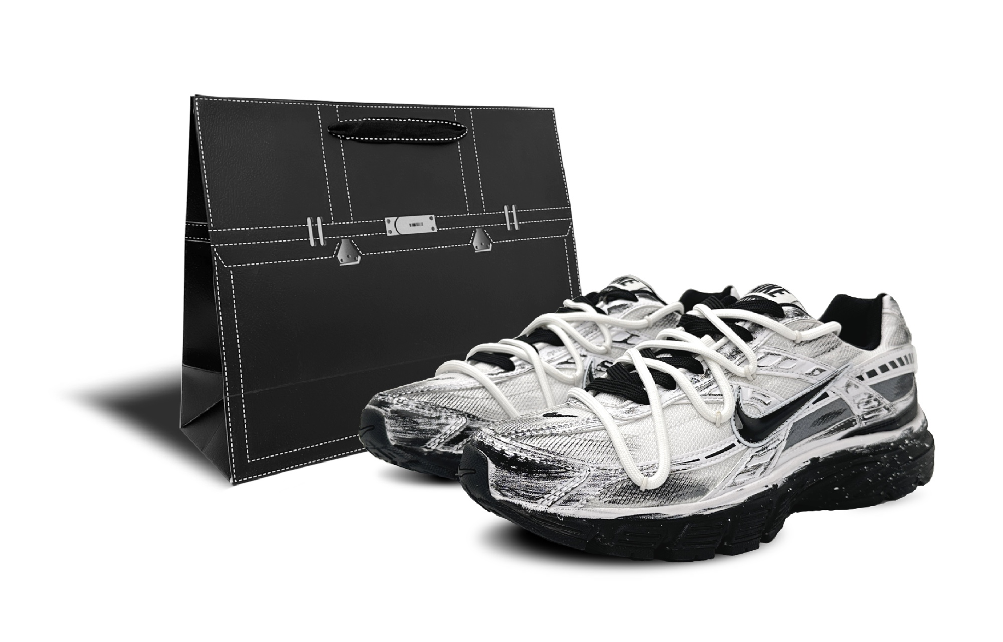 

Nike Кроссовки для бега низкие unisex initiator с амортизацией и устойчивым к истиранию покрытием black white gray