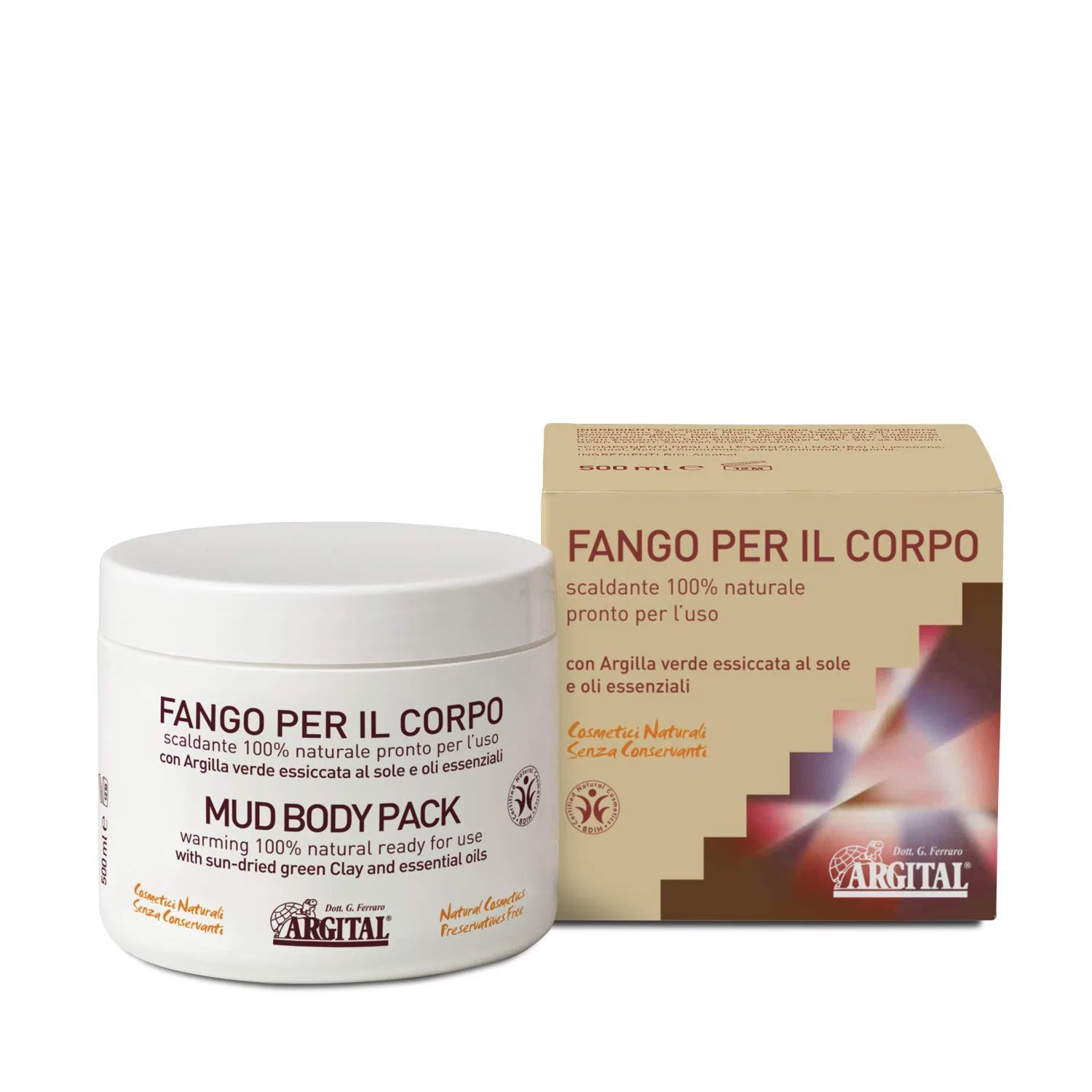 Натуральная грязевая маска SOLAR CLAY MUD 500 г ARGI Argital