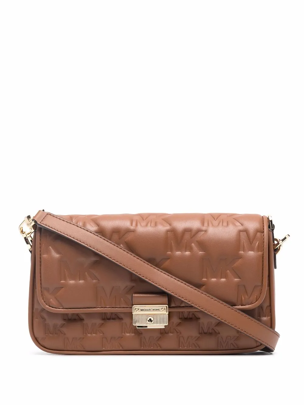 

Маленькая сумка через плечо Bradshaw с тисненым логотипом Michael Michael Kors, коричневый