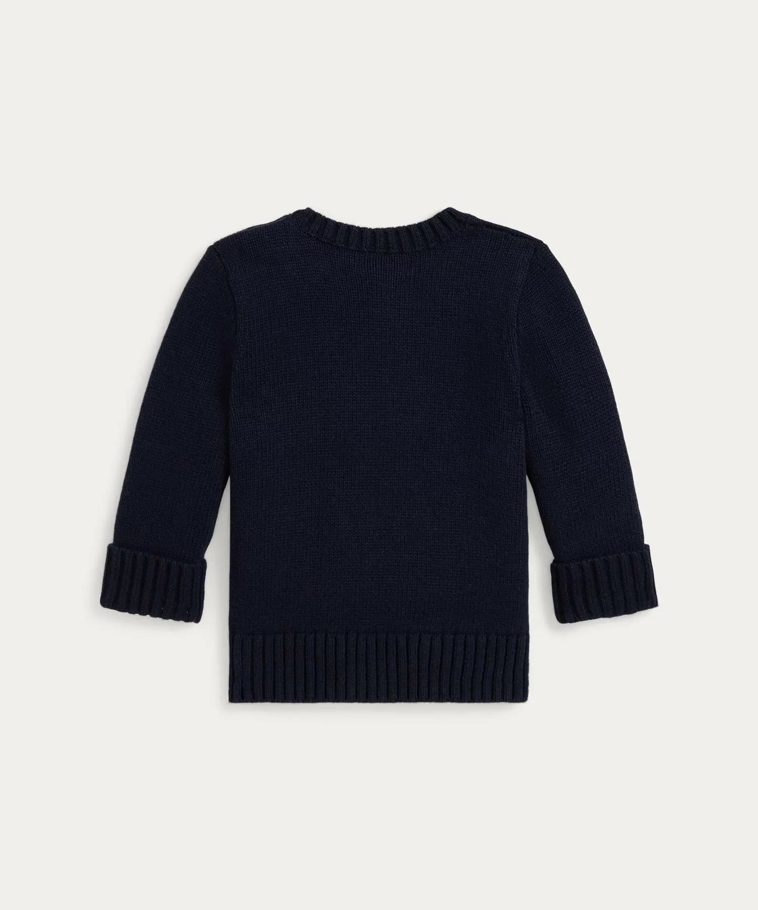 Хлопковый свитер с интарсией (для малышей) в виде собаки Polo Ralph Lauren, 410 Navy — фото 2