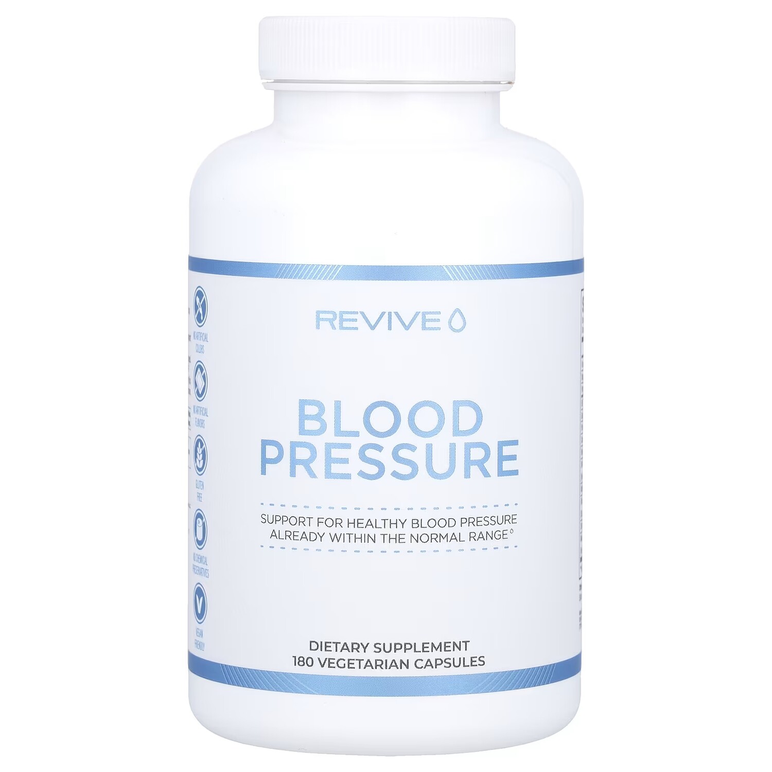 

Добавка Revive Blood Pressure без глютена, 180 вегетарианских капсул