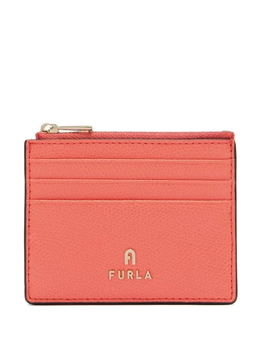 

Текстурированный кардхолдер Camelia с логотипом Furla, оранжевый