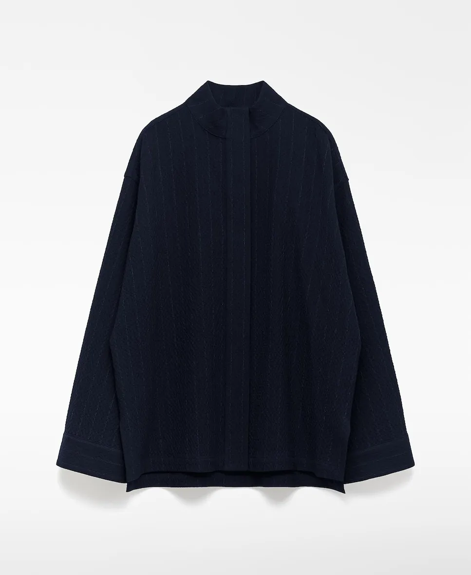 

Женская свободная рубашка в полоску Adolfo Dominguez, темно-синий