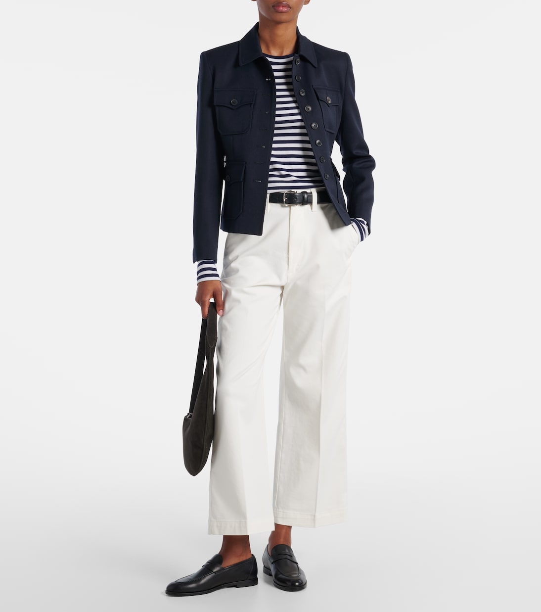 Укороченные чинос из хлопковой смеси Polo Ralph Lauren, Warm White — фото 2