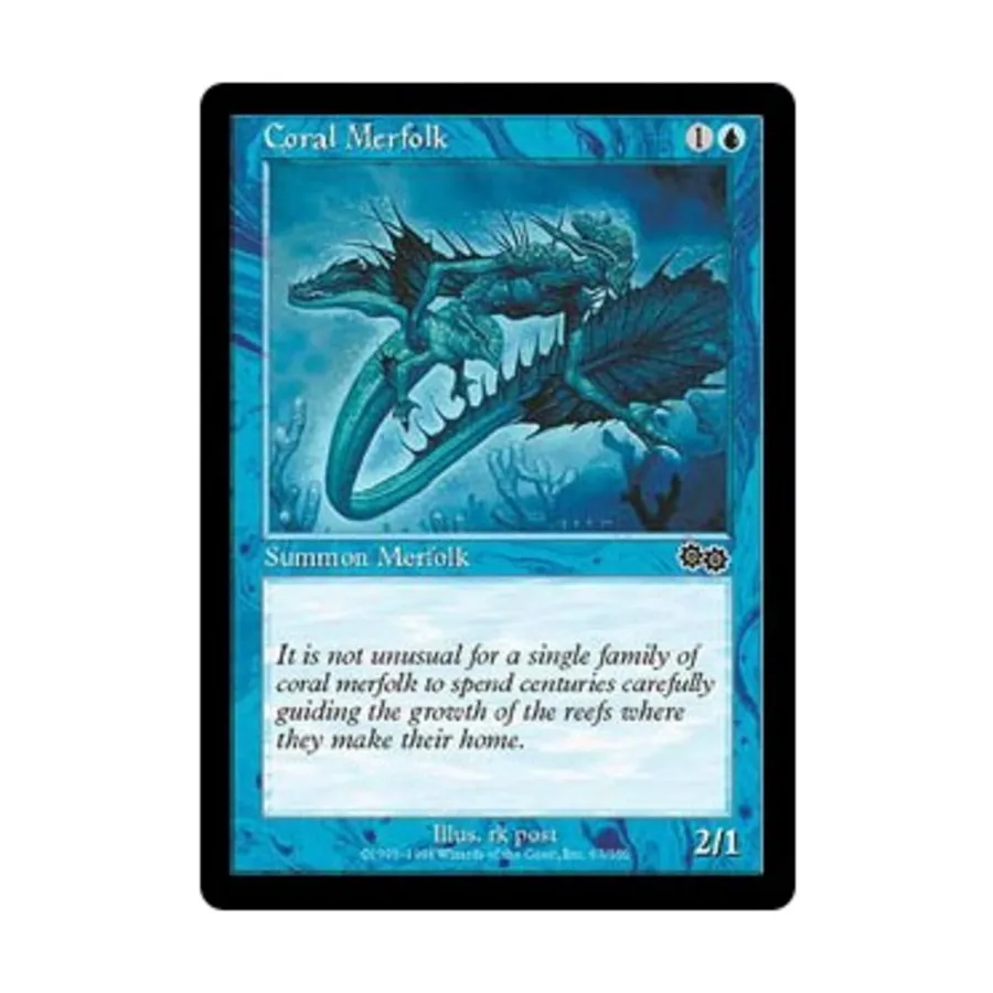 

CCG Коралловый Мерфолк (К), MTG - Urza's Saga