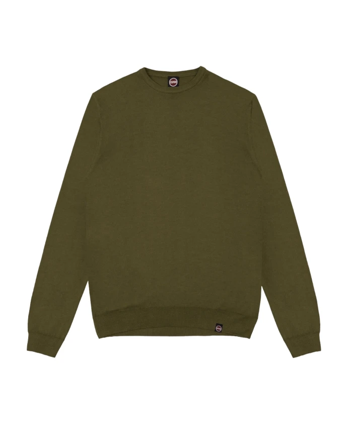 

Зеленый шерстяной свитер с круглым вырезом Colmar, зеленый