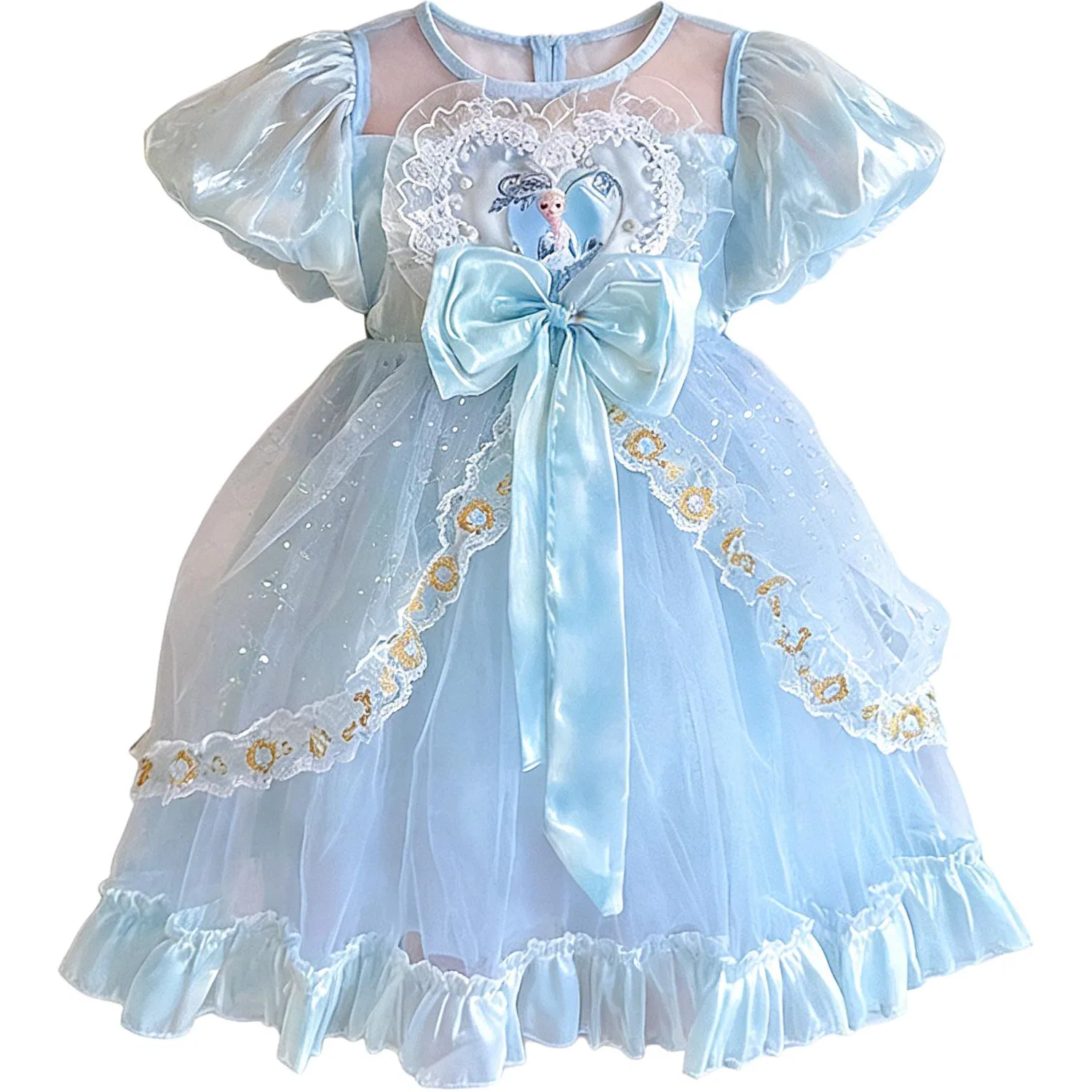 Детское платье для детей 3-7 лет Disney, Blue Dress