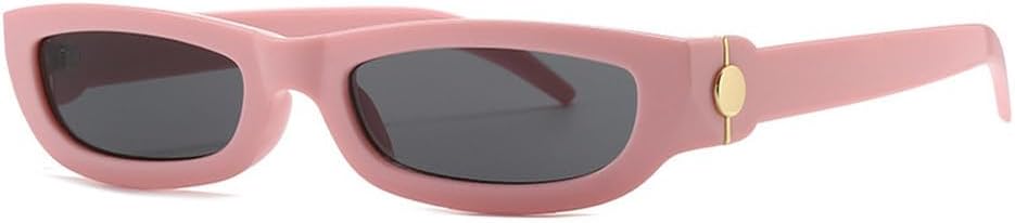 

Панк-солнцезащитные очки в маленькой оправе для женщин и мужчин. Модные солнцезащитные очки класса люкс в винтажном стиле, хип-хоп, с защитой от УФ-излучения UV400 HVTVTLA, Pink Black