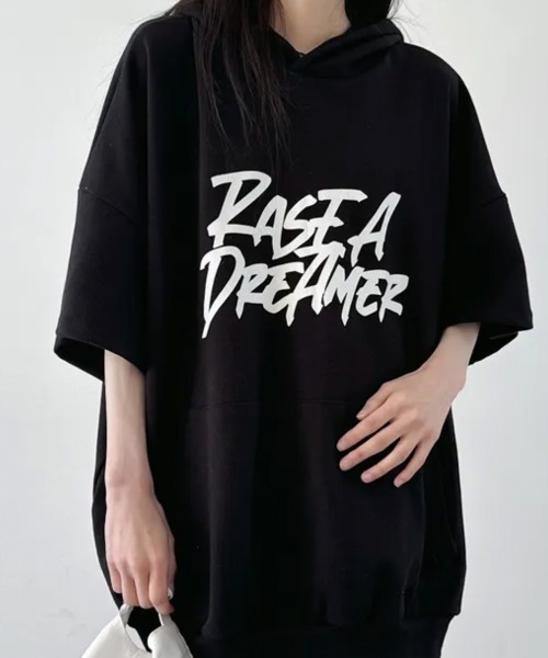 

Футболка с принтом, короткий рукав NANAHACHI, черный