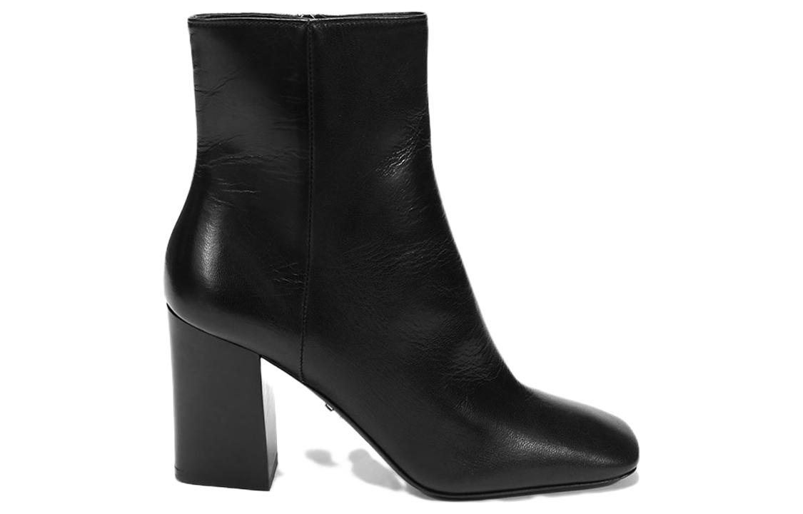 Кожаные женские туфли-лодочки с квадратным носком PRADA 'Black' — фото 3