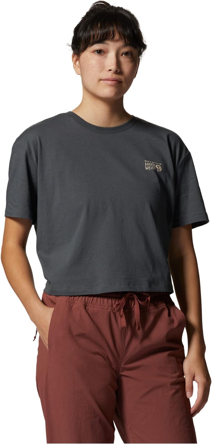 

Рубашка Mountain Hardwear Logo Crop Short Sleeve, цвет Volcanic