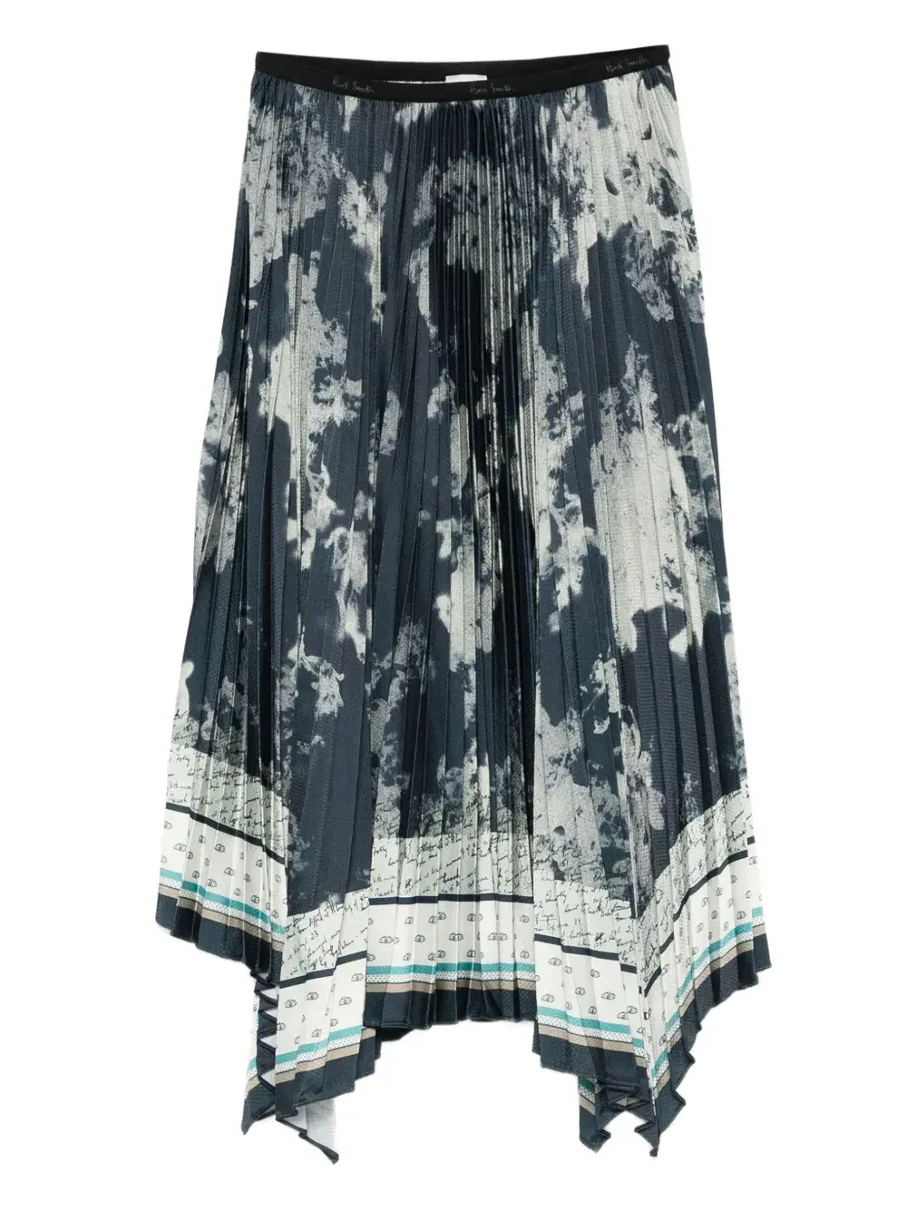 

Плиссированная юбка миди Paul Smith, синий