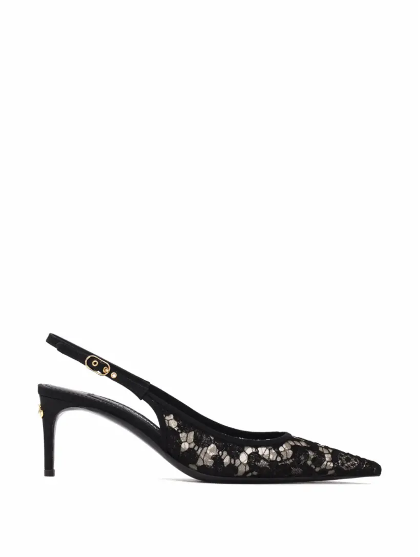 

Кружевные слингбэки DG Dolce&Gabbana, черный
