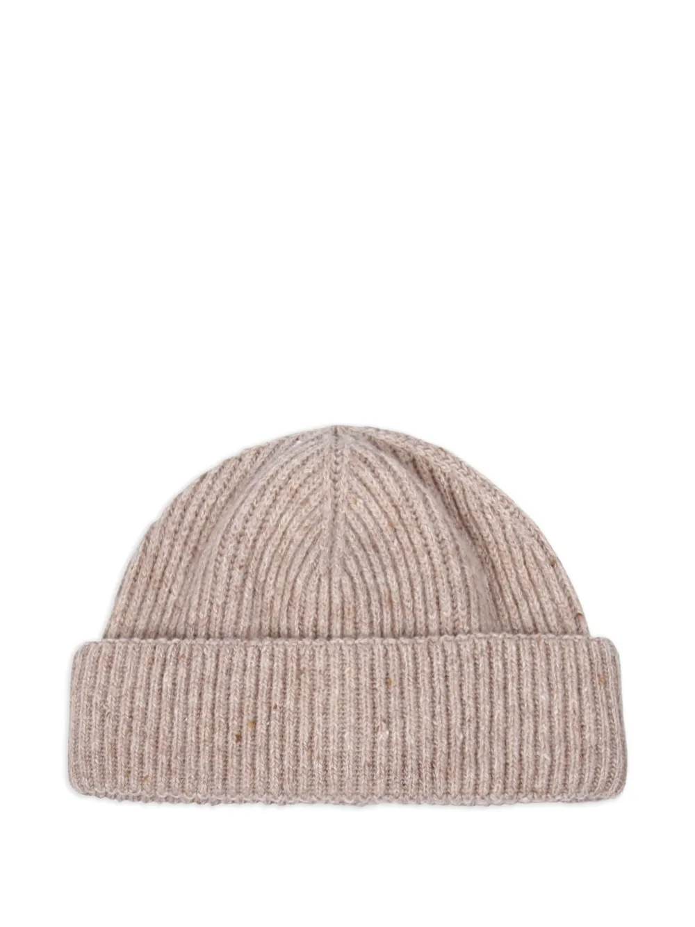 

Шапка бини в рубчик Lardini, нейтральный