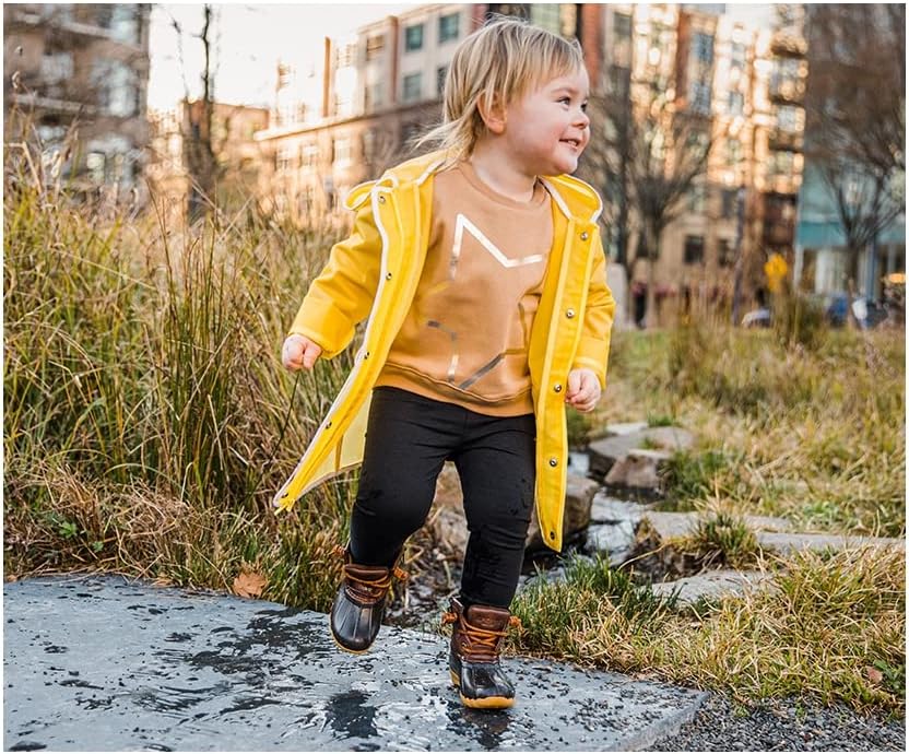 Детские унисекс ботинки Sperry Saltwater Boot до щиколотки, коричневый — фото 2