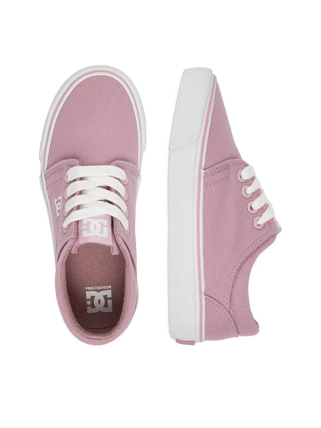 DC Shoes Тканевые кроссовки CEOWB-LEA-ZL-DC001-DZ розовые — фото 4