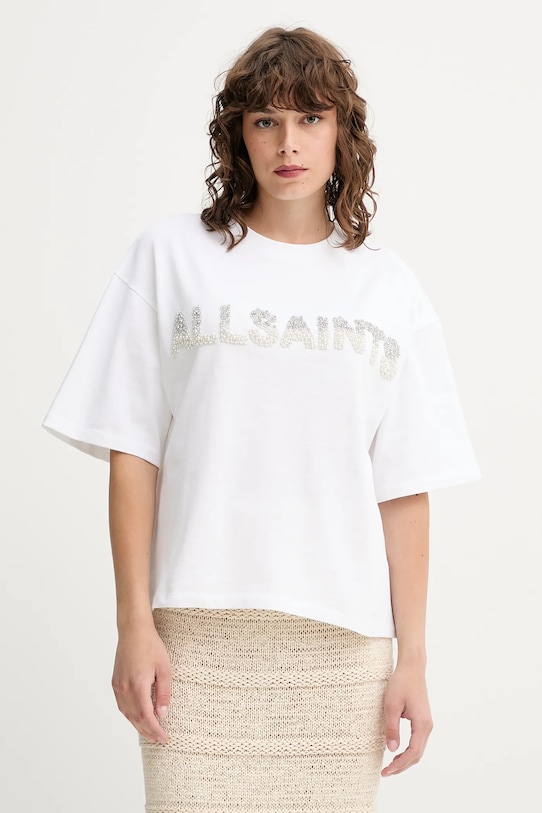 

Хлопковая футболка Amelie Allsaints, белый