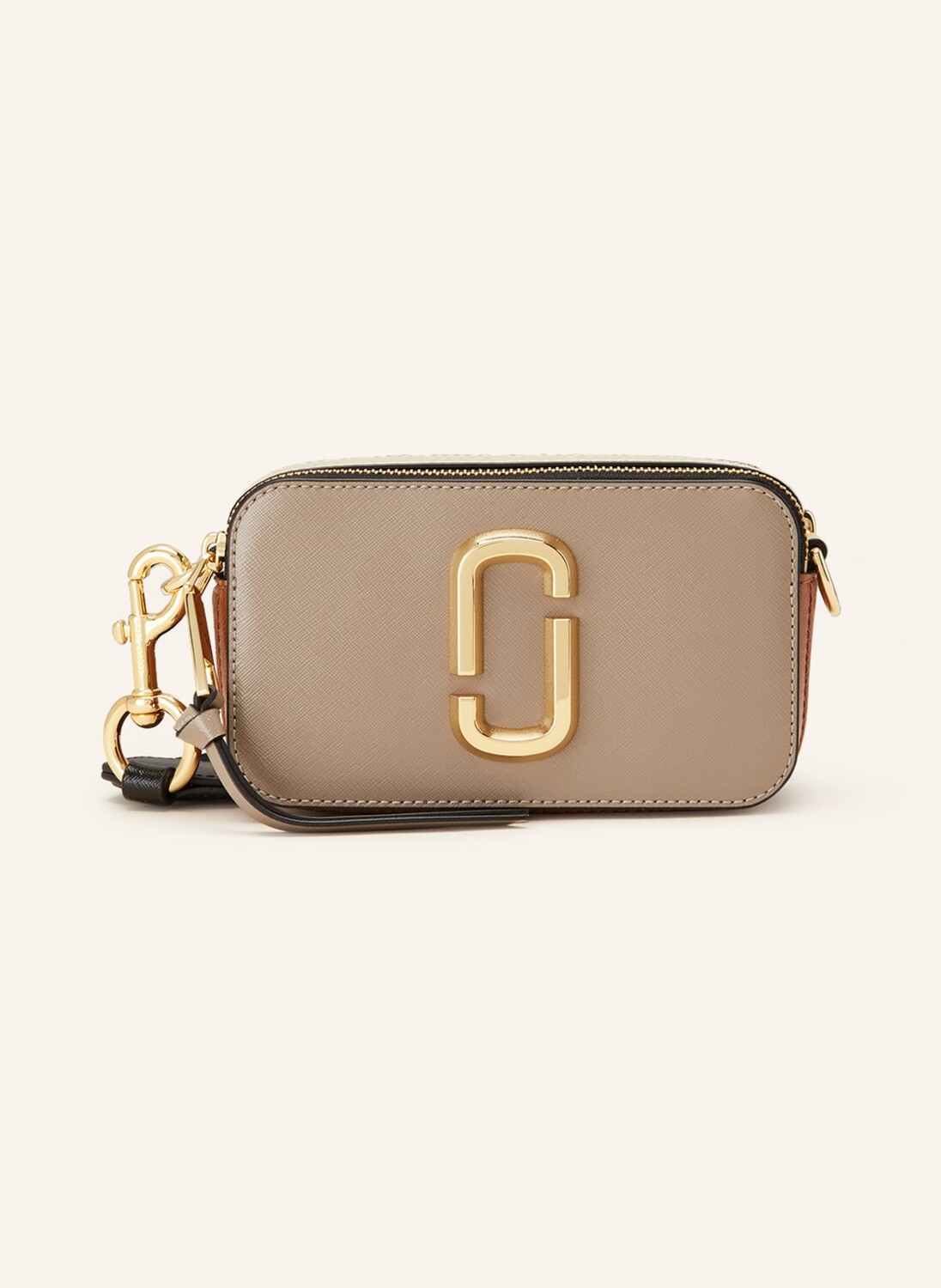 

Сумка на плечо из сафьяновой кожи snapshot MARC JACOBS, бежевый/коричневый