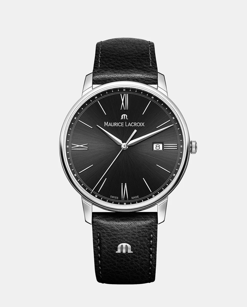 

Мужские часы Eliros EL1118-SS001-310-1 в черной коже Maurice Lacroix, черный