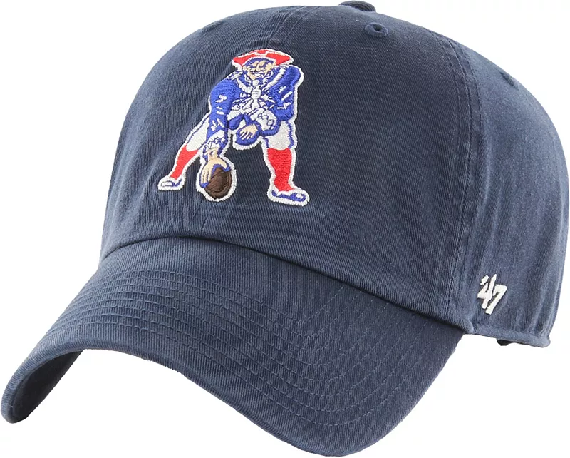 

Мужская темно-синяя регулируемая кепка New England Patriots Legacy Clean Up '47