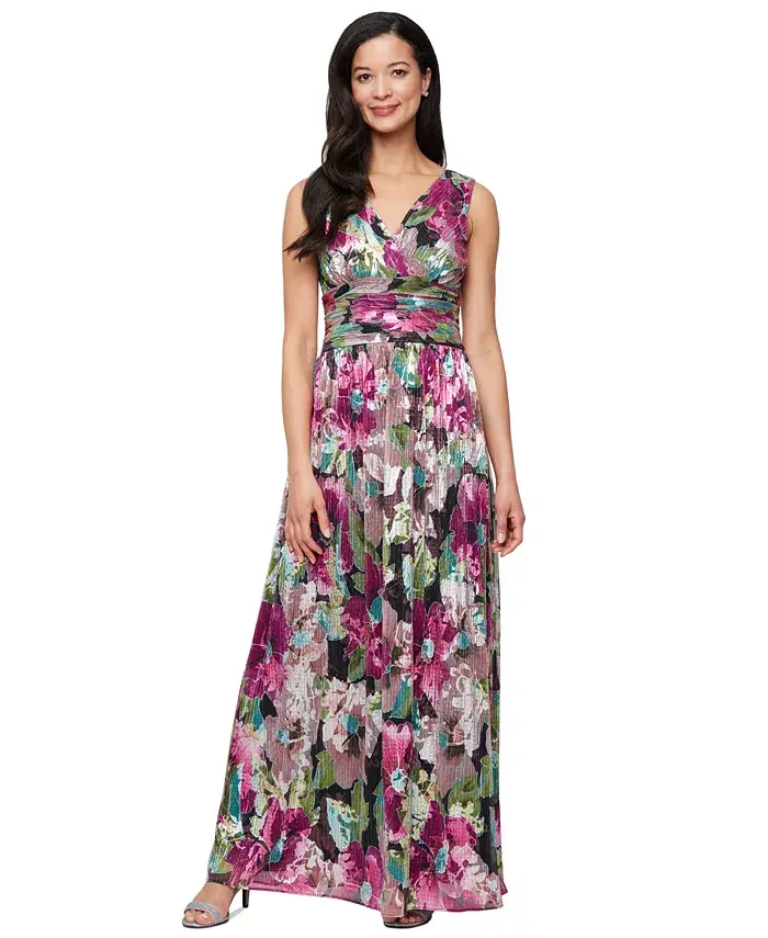 

Маленькое платье с запахом и принтом "фольга" SL Fashions, розовый