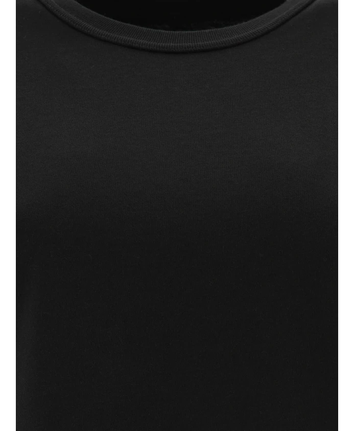Черная футболка с объемным логотипом Alexander Wang, черный — фото 3