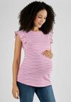 

Футболка с принтом CREW NECK FLUTTER MATERNITY Jojo Maman Bébé, розовый