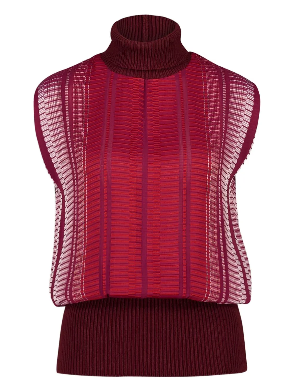 

Трикотажный топ с высоким воротником Zeus+Dione, красный