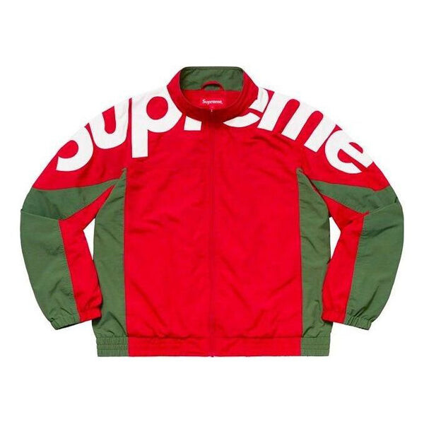 

Куртка fw19 week 1 shoulder logo track jacket 'red' Supreme, красный